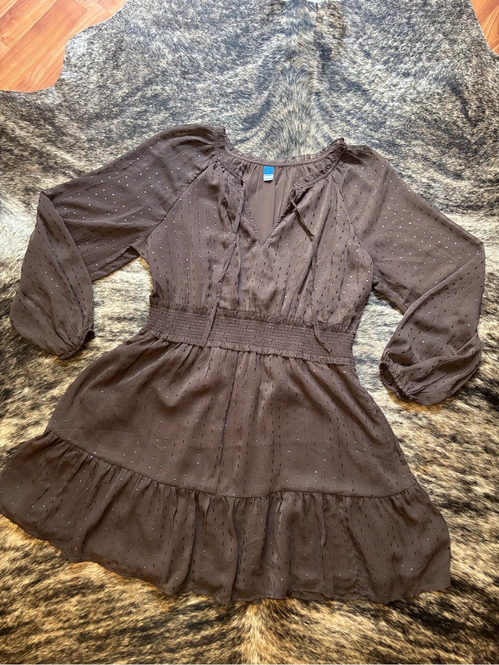 Old Navy Women’s Brown Sparkly Dress Size Large